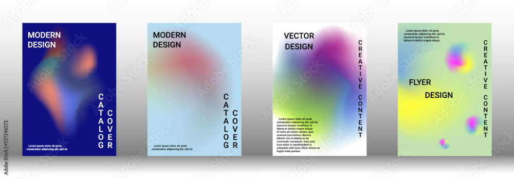 Artistic covers design. Creative fluid colors backgrounds. Set of abstract covers