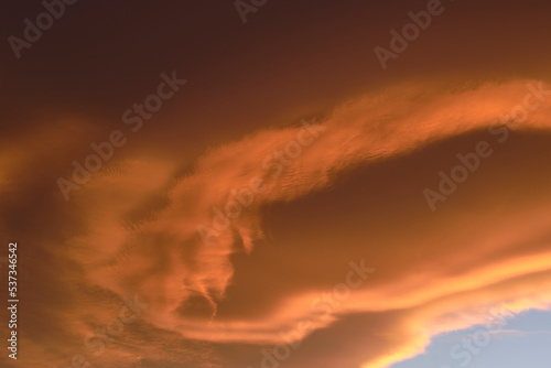 Wallpaper Mural A Sky light after sunset. orange background Torontodigital.ca