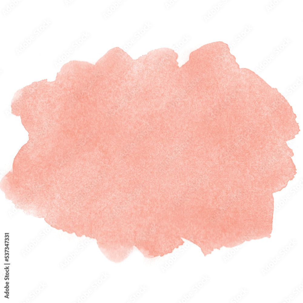 Orange Watercolor Paint Stain Background