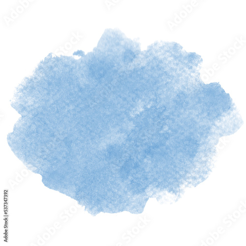Blue Watercolor Paint Stain Background