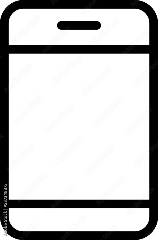 Simple Line of Smartphone Vector Icon. Modern Cell Phone sign for web site or mobile app telephone Simple Line of Smartphone Vector Icon. Modern Cell Phone sign for web site or mobile app telephone