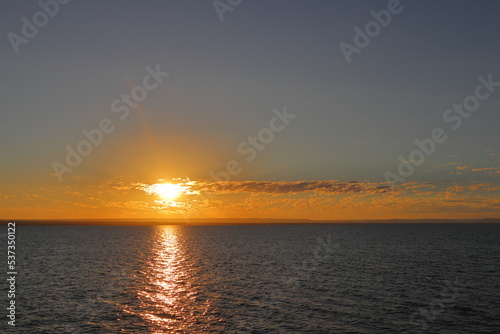 Beautiful sunset in La Paz, Baja California Sur in Mexico