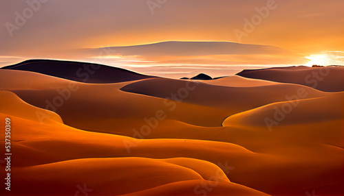 Abstract desert landscape.