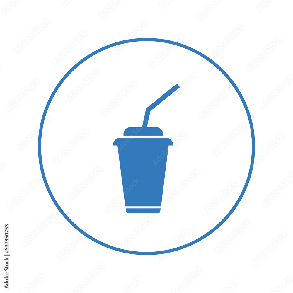 Fast food soft drink soda icon | Circle version icon | Fast food soft drink soda icon | Circle version icon |