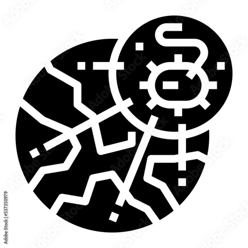 epidemic glyph icon