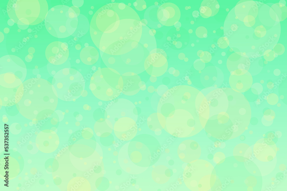 green gradient background with bokeh lights