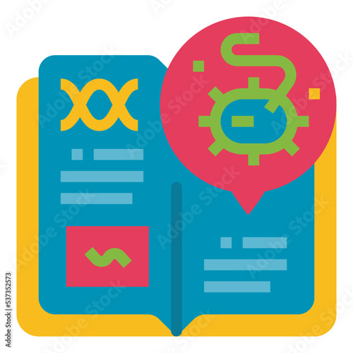 virology flat icon