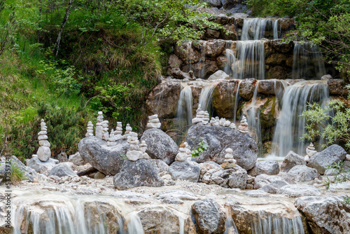 Wasserkaskaden am Gebirgsbach, Bayerisch-Gmain