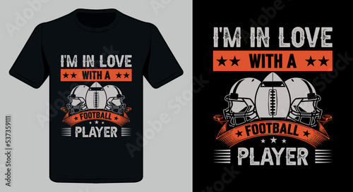 American football t-shirt design