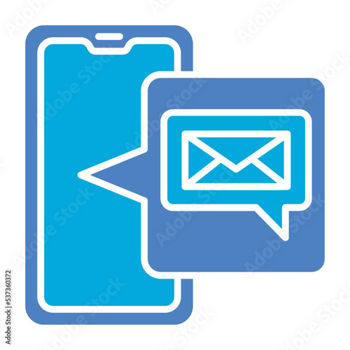 Messenger Glyph Two Color Icon