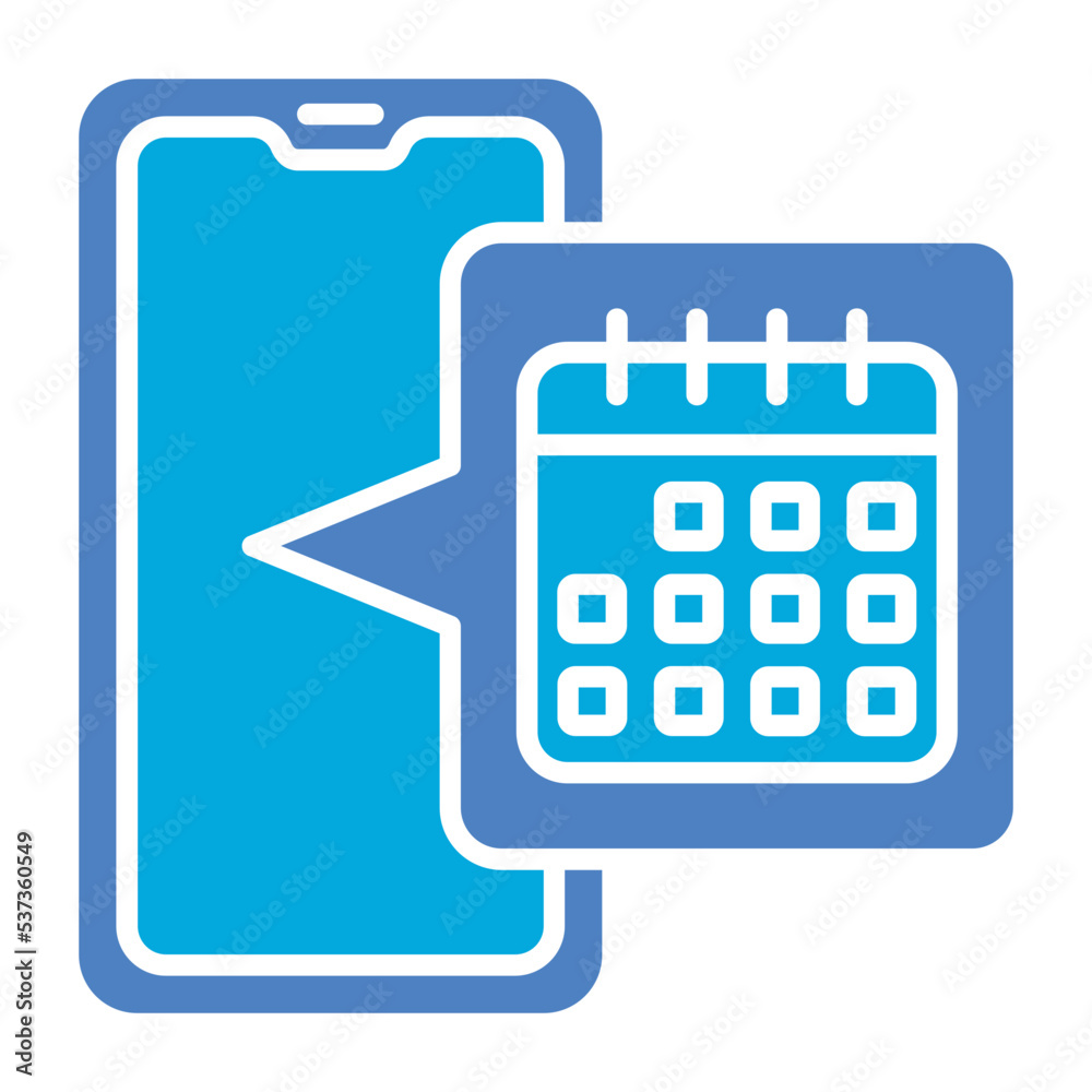 Calendar Glyph Two Color Icon Calendar Glyph Two Color Icon