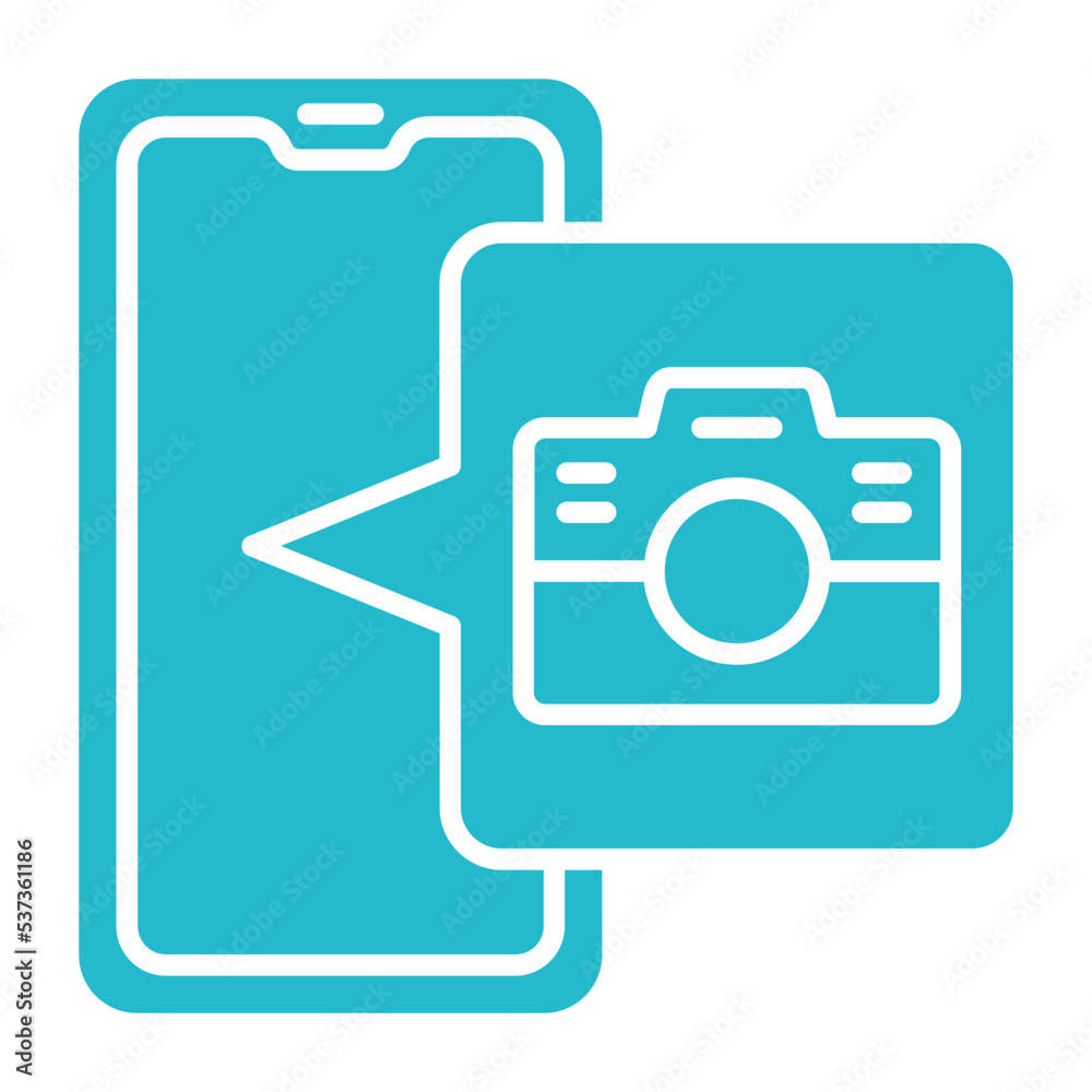 Camera Multicolor Glyph Icon Camera Multicolor Glyph Icon