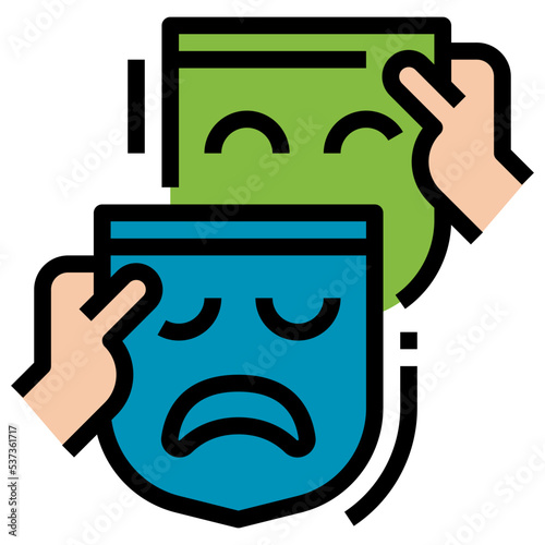 Acting Filled Outline icon