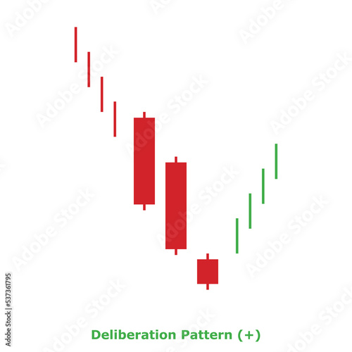 Deliberation Pattern (+) Green & Red - Square