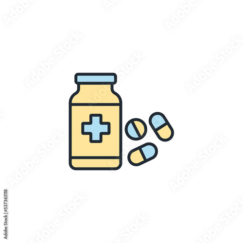 medicine icons  symbol vector elements for infographic web