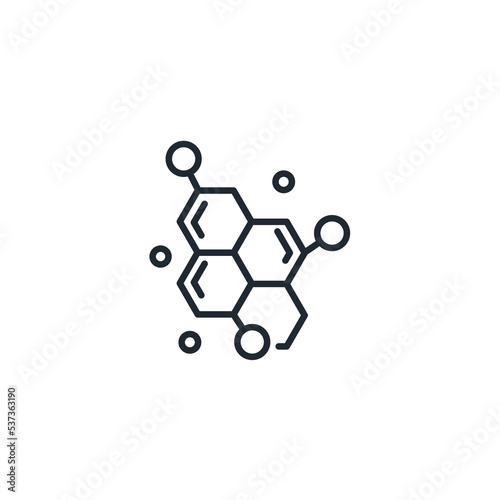 Molecule icons  symbol vector elements for infographic web