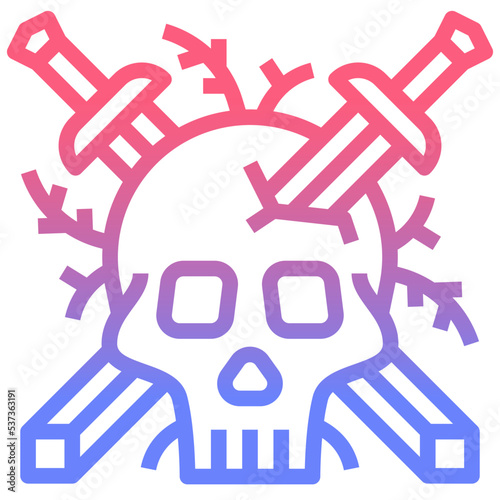 tattoo line gradient icon