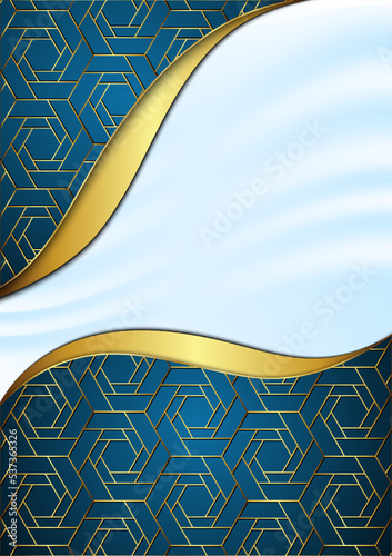 abstract blue background with waves