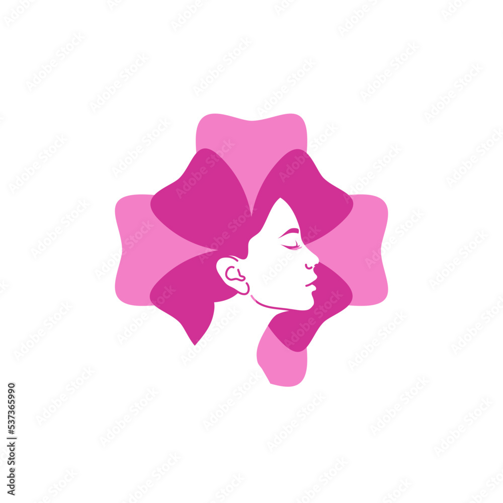 Beauty flower logo vector icon Beauty flower logo vector icon