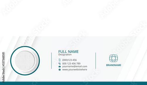 signature or email footer design.