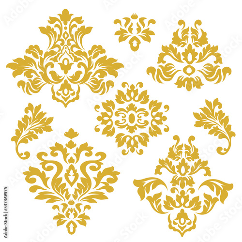 Vintage baroque frame scroll ornament engraving border floral retro pattern antique style acanthus foliage swirl decorative design element filigree calligraphy.