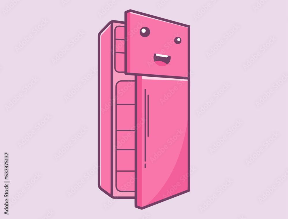 Kawaii or Doodle Collection, Home Appliances decorated with Facial Expression Emoticons Kawaii or Doodle Collection, Home Appliances decorated with Facial Expression Emoticons