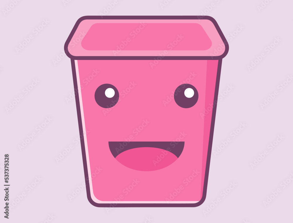 Kawaii or Doodle Collection, Home Appliances decorated with Facial Expression Emoticons Kawaii or Doodle Collection, Home Appliances decorated with Facial Expression Emoticons