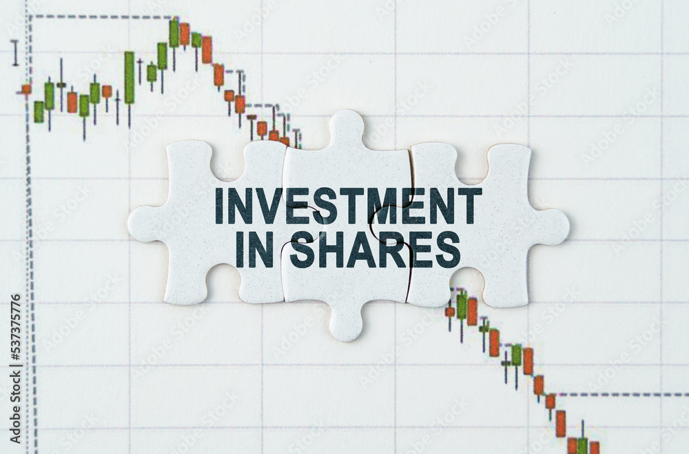 On the quotes chart there are puzzles with the inscription - Investment in shares