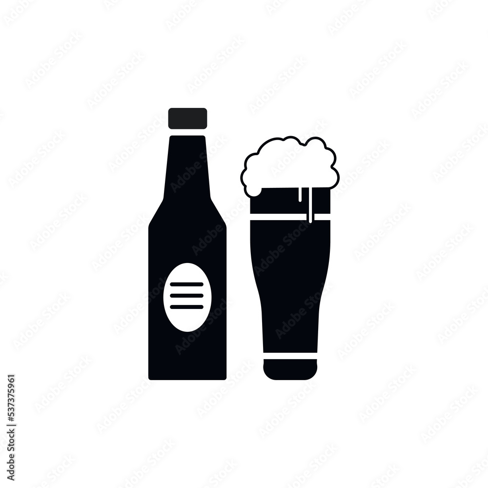 Beverage icon : beer design trendy