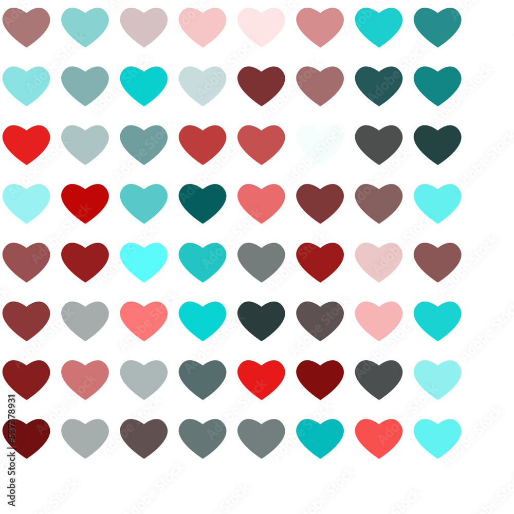 pattern with hearts pattern with hearts
