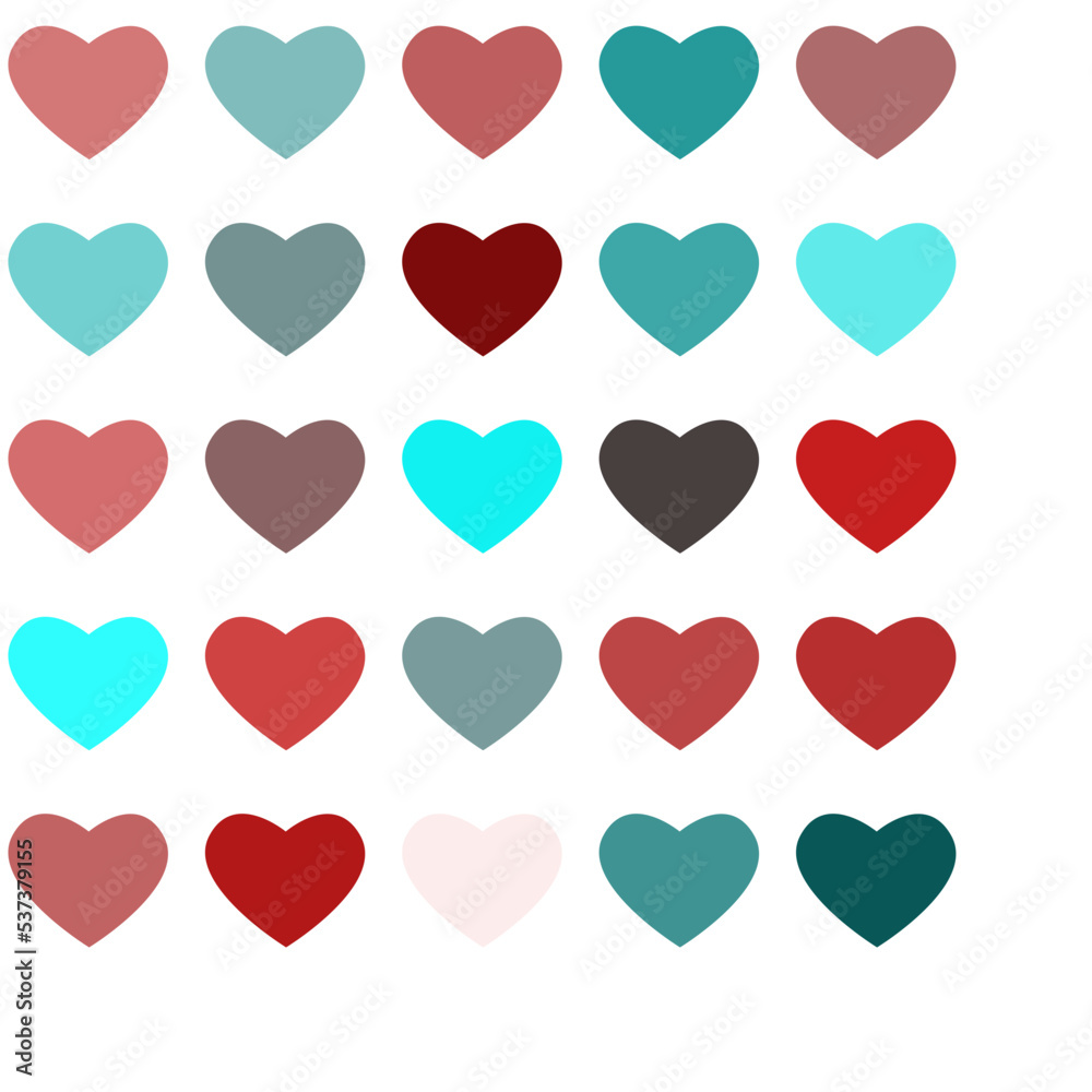 pattern with hearts pattern with hearts