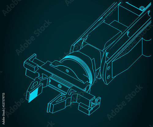 Robotic arm close up