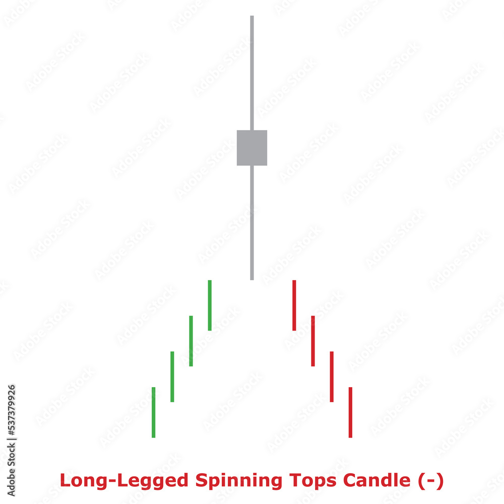 Long-Legged Spinning Tops Candle (-) Green & Red - Square Long-Legged Spinning Tops Candle (-) Green & Red - Square