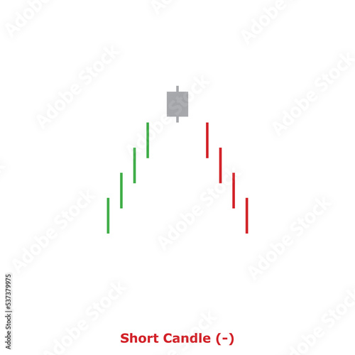 Short Candle  -  Green   Red - Square
