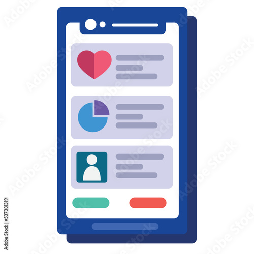 smartphone with social media