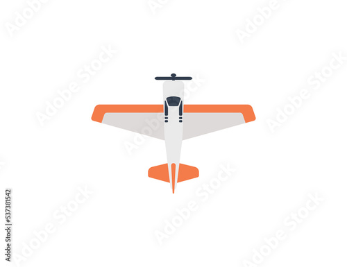 Small Airplane Vector Isolated Emoticon. Small Airplane Icon