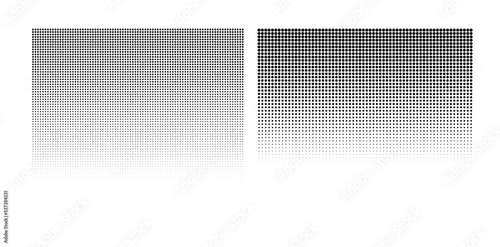 Set Design elements symbol Editable icon - Halftone dot pattern on white background. Vector illustration eps 10 frame with black abstract random dots for technology, big data