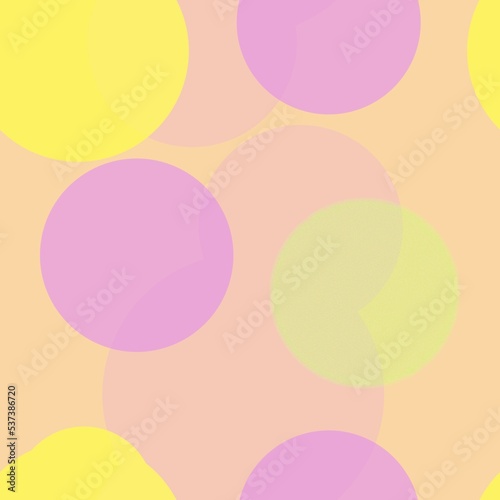 Wallpaper Mural Abstract seamless pattern of random arranged overlapping transparent pastel shades circles.Round shapes of halftone point endless wallpaper ornament.Layering effect.For fashion fabrics,home decor,card Torontodigital.ca