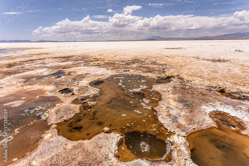 Ojos del salar en Uyuni