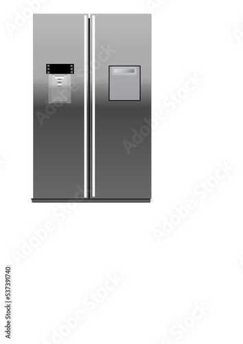 modern fridge refrigerator