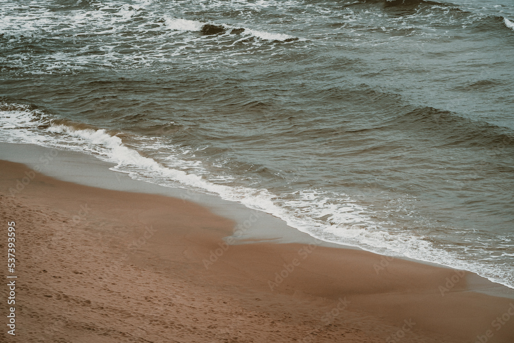 waves on the beach