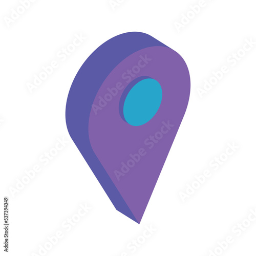 pin pointer location isometric