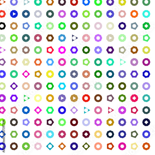 seamless pattern with colorful dots