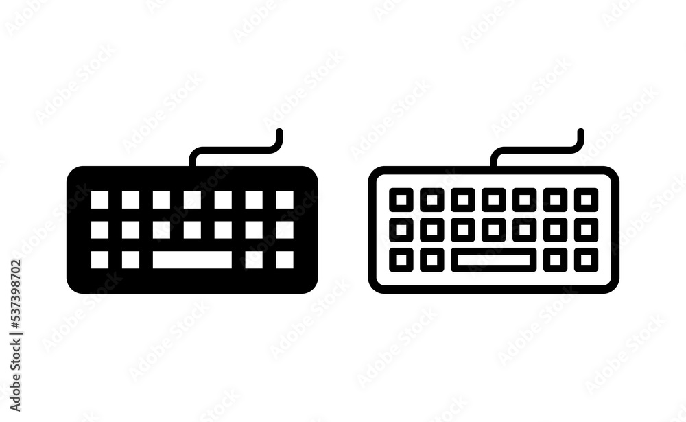 Keyboard icon vector for web and mobile app. keyboard sign and symbol Keyboard icon vector for web and mobile app. keyboard sign and symbol