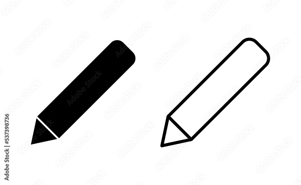 Pencil icon vector for web and mobile app. pen sign and symbol. edit icon vector Pencil icon vector for web and mobile app. pen sign and symbol. edit icon vector