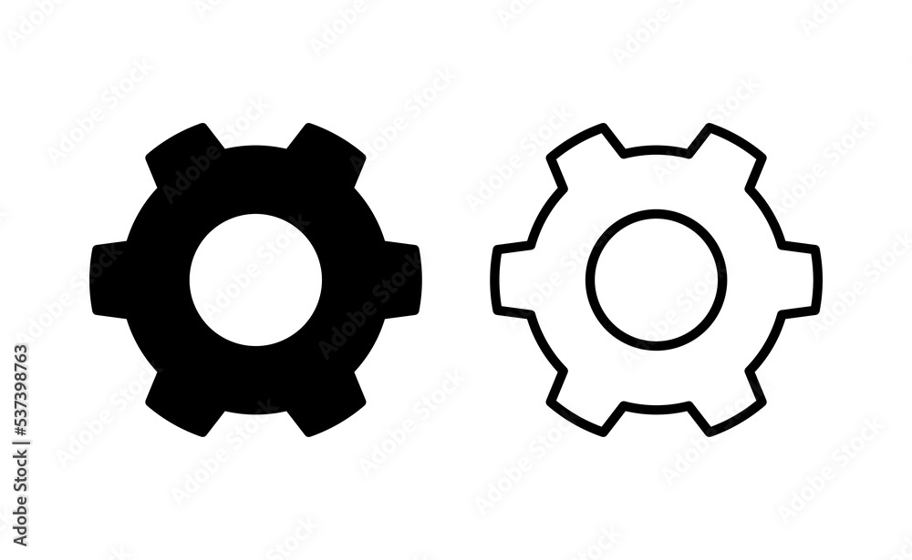 setting Icon vector for web and mobile app. Cog settings sign and symbol. Gear Sign setting Icon vector for web and mobile app. Cog settings sign and symbol. Gear Sign