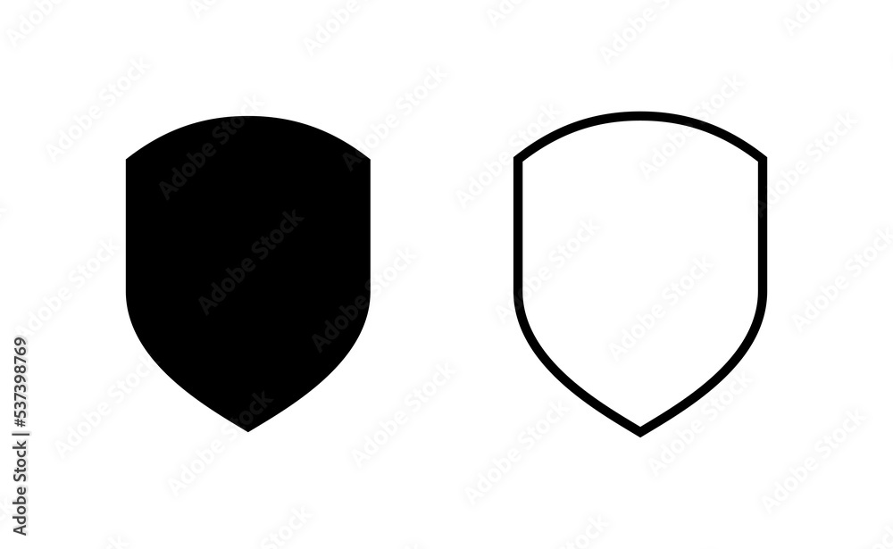 Shield icon vector for web and mobile app. Protection icon. Security sign and symbol Shield icon vector for web and mobile app. Protection icon. Security sign and symbol