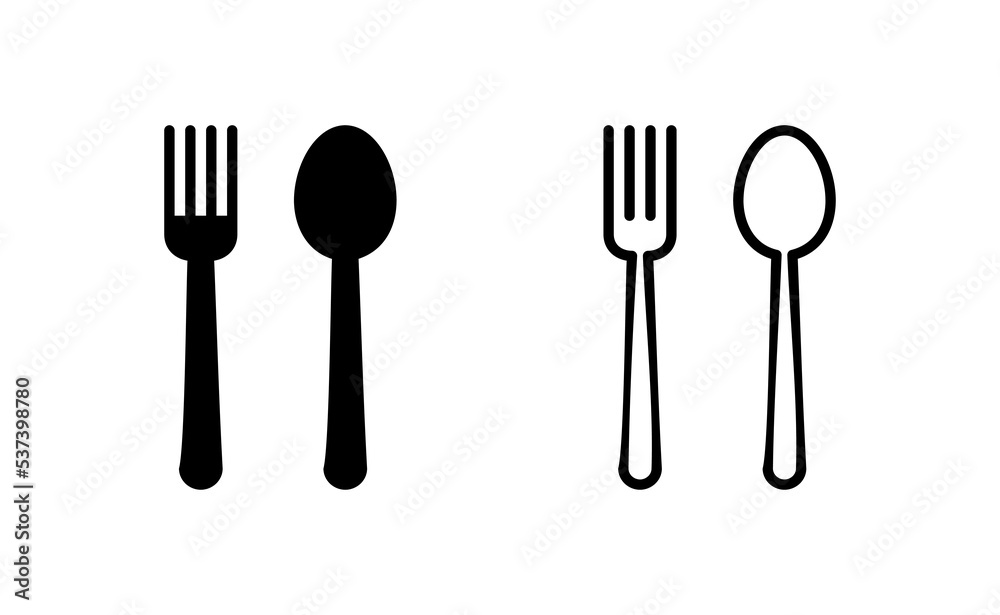 spoon and fork icon vector for web and mobile app. spoon, fork and knife icon vector. restaurant sign and symbol spoon and fork icon vector for web and mobile app. spoon, fork and knife icon vector. restaurant sign and symbol