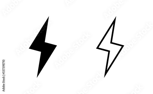 Lightning icon vector for web and mobile app. electric sign and symbol. power icon. energy sign