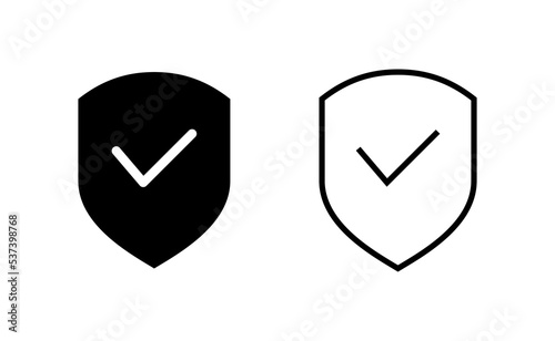 Free Download Shield check mark icon vector for web and mobile app. Protection approve sign. Insurance icon - GFXLoad